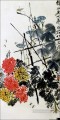Qi Baishi bugs and flowers old China ink